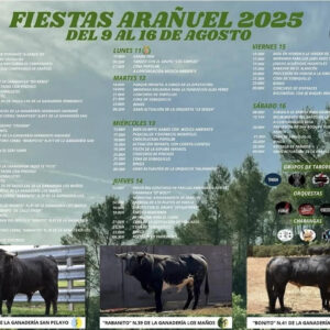 TOROS ARAÑUEL DEL 9 AL 16 DE AGOSTO 2025