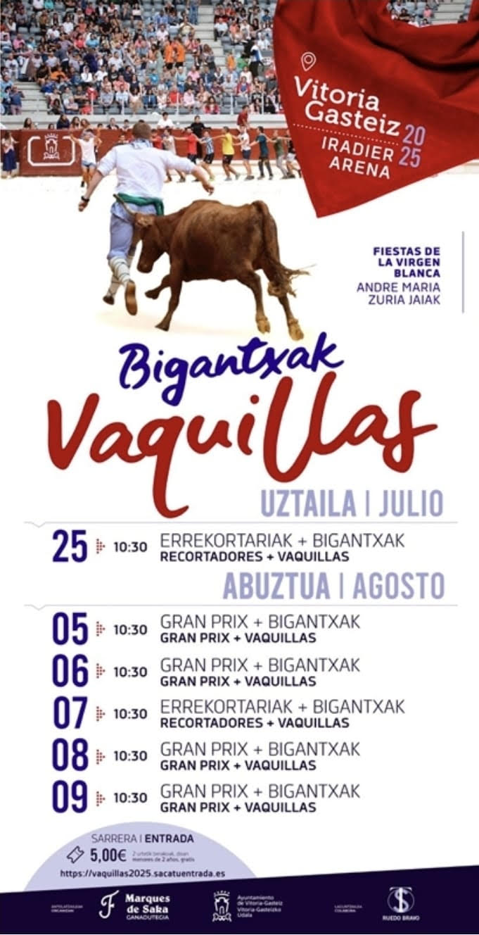 TOROS BIGANTXAK 25 JULIO 2025
