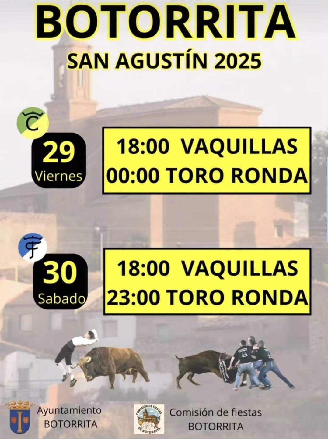 TOROS BOTORRITA 29 Y 30 DE JULIO 2025
