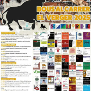 TOROS BOUS A AL CARRER EL VERGER 18 19 Y 20 AGOSTO 2025