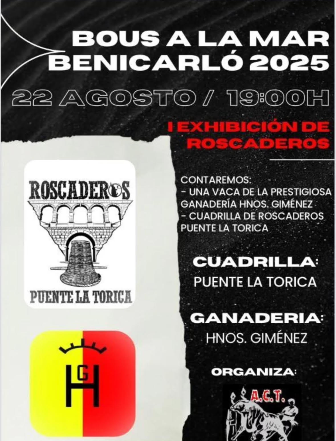 TOROS BOUS A LA MAR BENICARLO 22 AGOSTO 2025