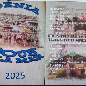 "TOROS BOUS A LA MAR DENIA DEL 5 AL 11 DE JULIO 2025"