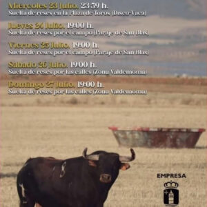 TOROS CABANILLAS DEL CAMPO DEL 25 AL 27 DE JULIO 2025