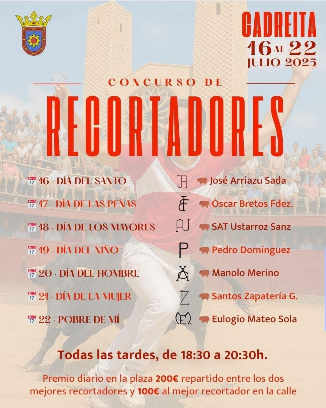 TOROS CABREITA DEL 16 AL 22 DE JULIO 2025
