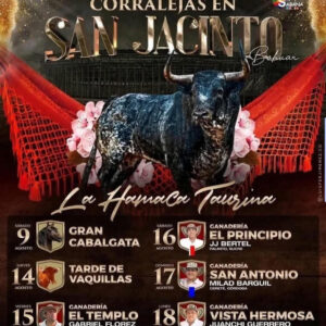TOROS COLLALEJAS EN SAN JACINTO DEL 14 AL 18 AGOSTO 2025