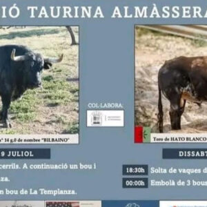 TOROS COMISSIO TAURINA ALMASSERA 19 JULIO 2025