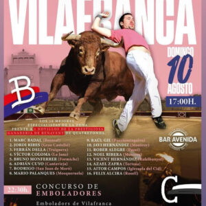 TOROS CONCURSO DE RECORTES VILAFRANCA 10 AGOSTO 2025