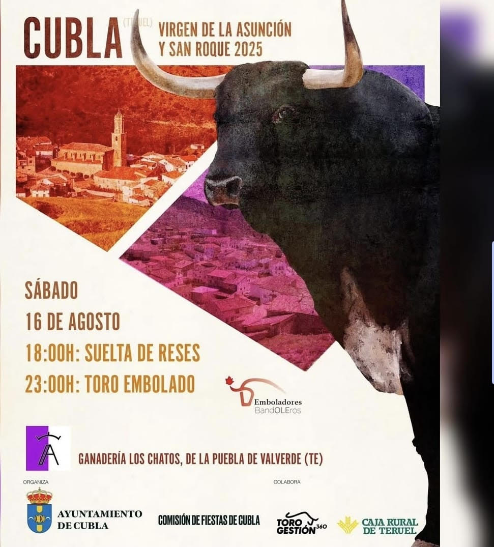 TOROS CUBLA 16 DE AGOSTO DE 2025
