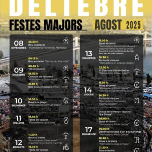 TOROS DELTEBRE DEL 8 AL 14 AGOSTO 2025
