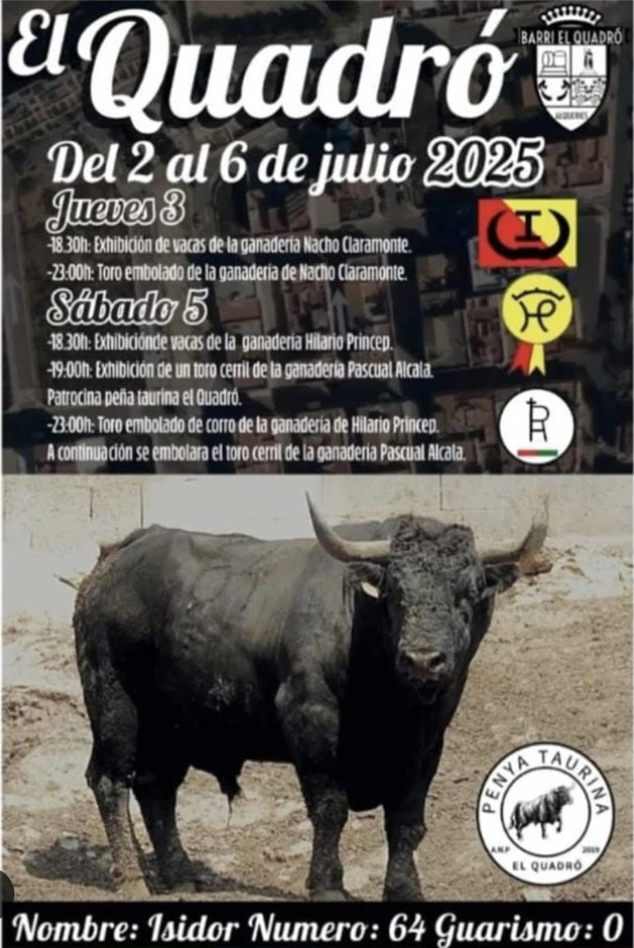 TOROS EL CUADRO 5 JULIO 2025