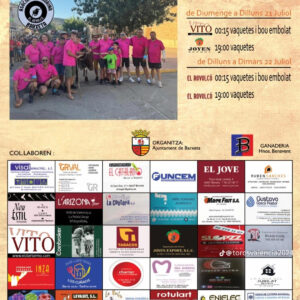 TOROS EN BARXETA 21 Y 22 DE JULIO 2025