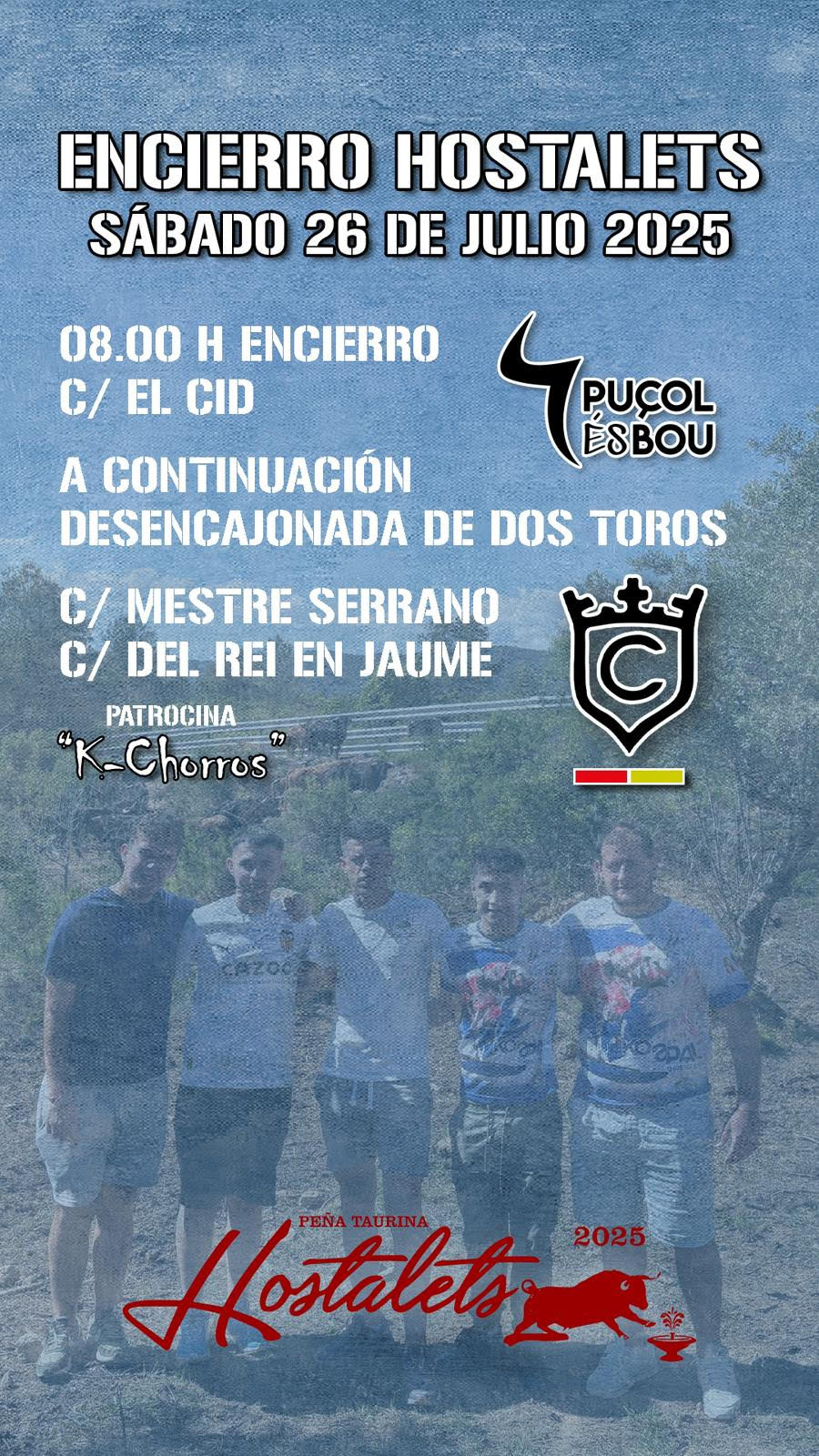 TOROS ENCIERRO HOSTALETS 26 JULIO 2025
