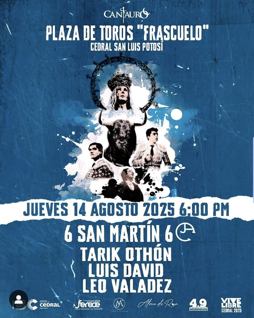 TOROS FRASCUELO 14 AGOSTO 2025