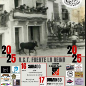 TOROS FUENTE LA REINA 16 Y 17 DE AGOSTO DE 2025