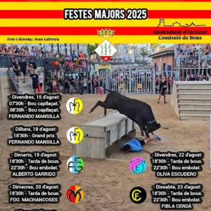 TOROS LES CASES D ALCANAR 15 DE AGOSTO 2025