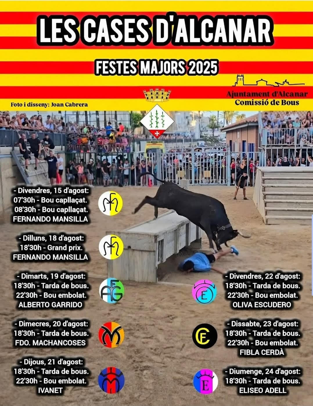 TOROS LES CASES D ALCANAR 15 DE AGOSTO 2025
