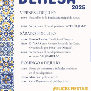 TOROS LETUR DEL 4 AL 6 DE JULIO 2025