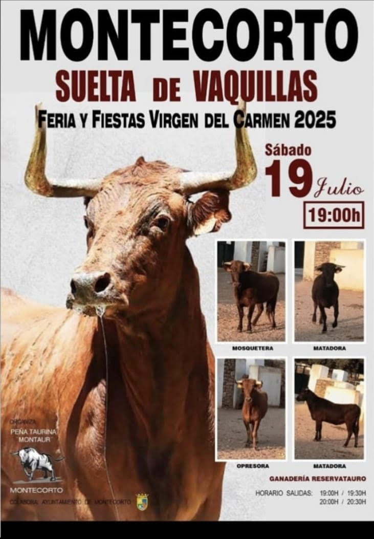 TOROS MONTECORTO 19 JULIO 2025