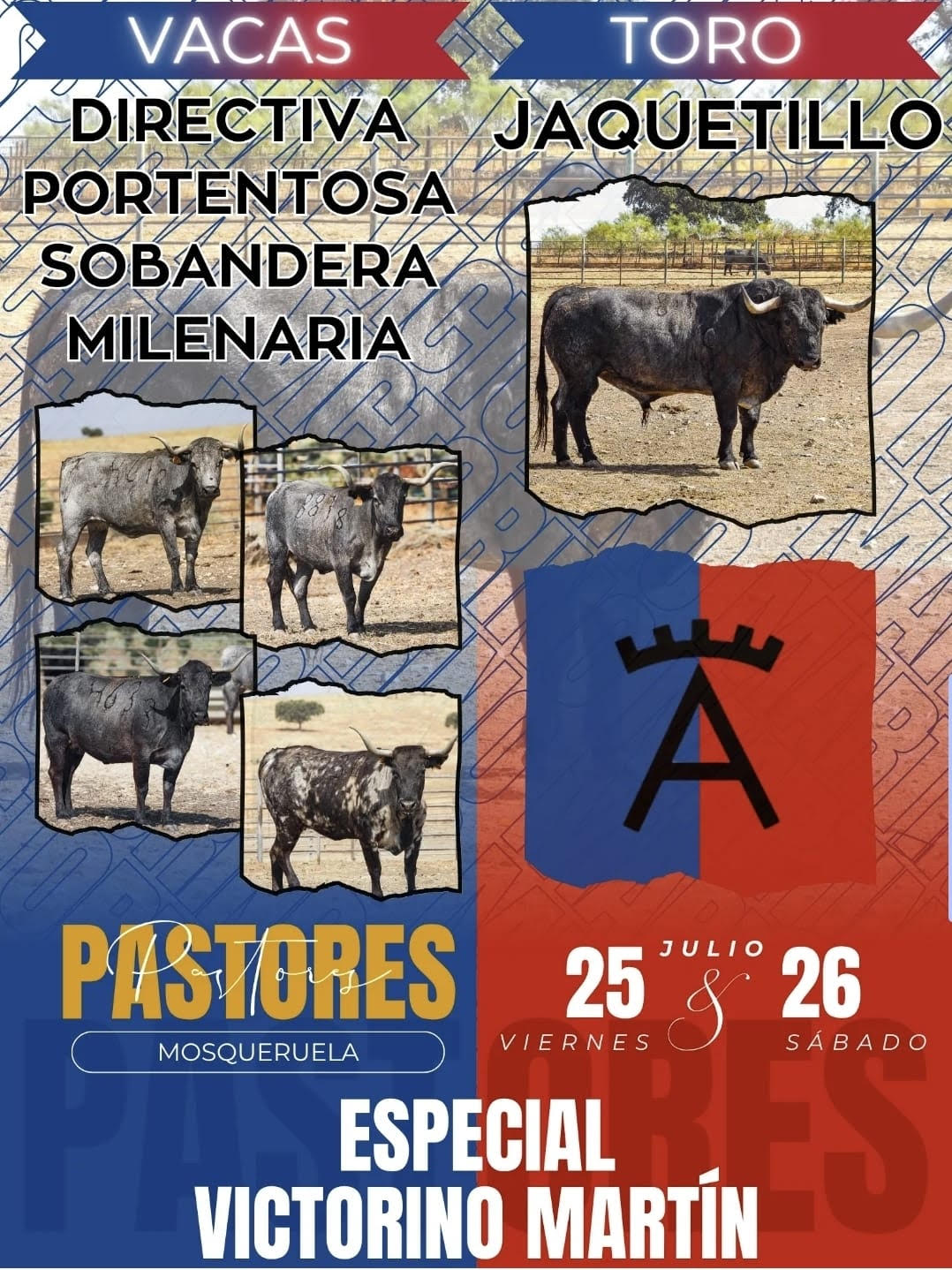 TOROS MOSQUERUELAS 25 Y 26 DE JULIO 2025