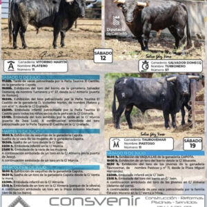 TOROS ONDA DEL 11 AL 20 DE JULIO 2025