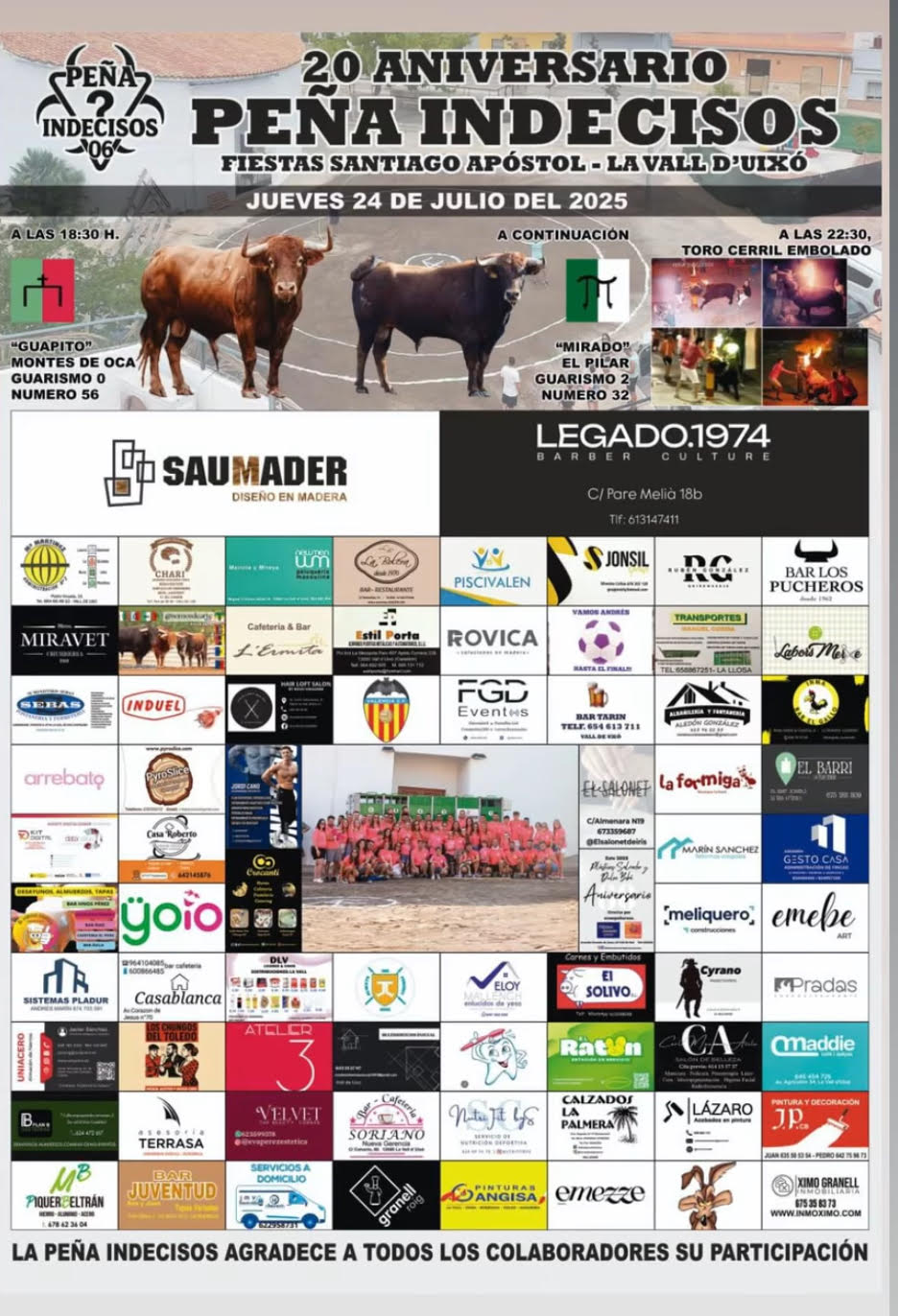 TOROS PEÑA INDECISOS 24 JULIO 2025
