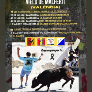 TOROS PEÑA TAURINA AIELO DE MALFERIT 5 AGOSTO 2025