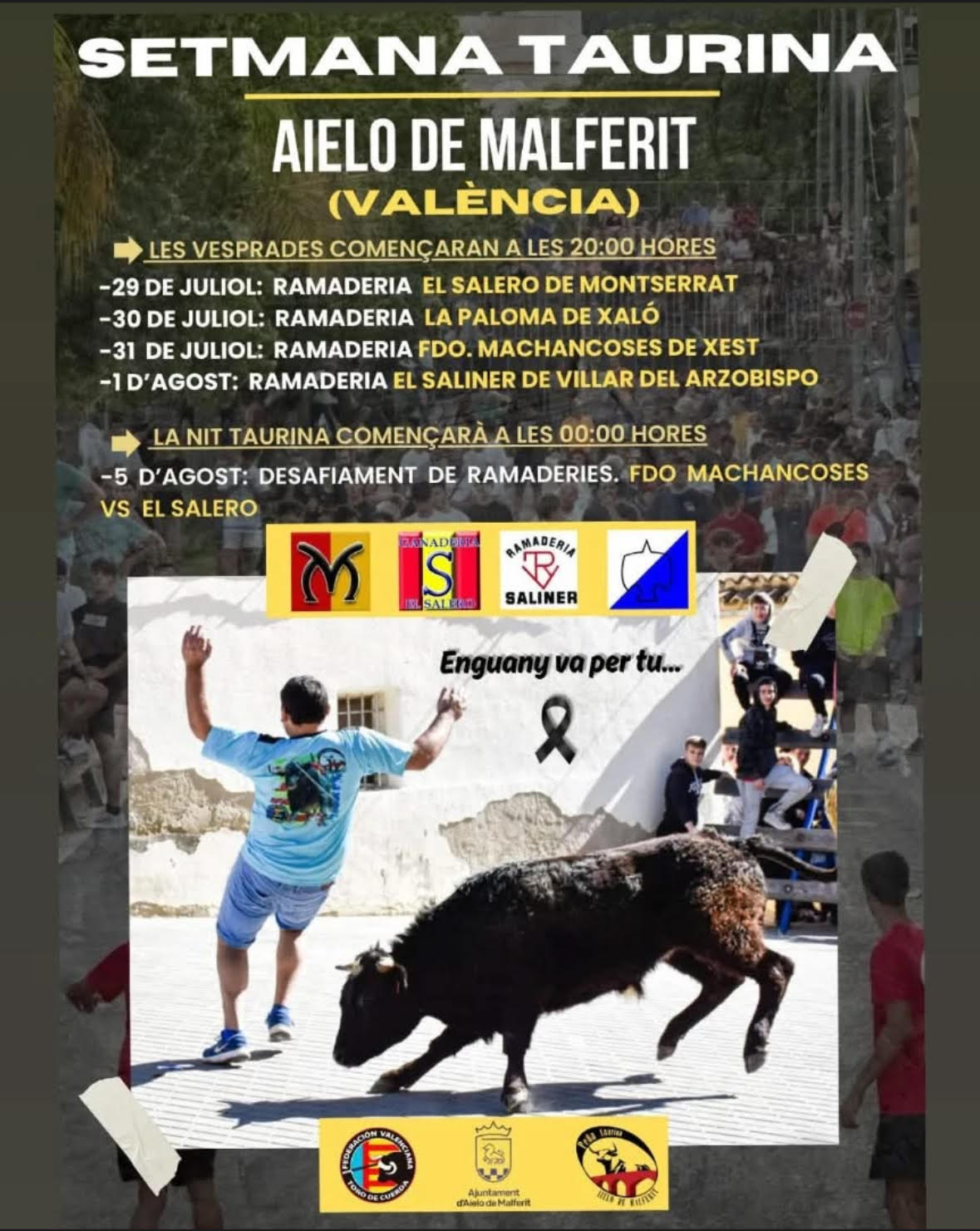 TOROS PEÑA TAURINA AIELO DE MALFERIT 5 AGOSTO 2025