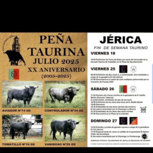 TOROS PEÑA TAURINA JERICA 26 JULIO 2025