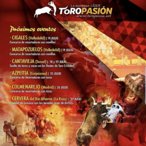 TOROS PRIMEROS EVENTOS DEL 19 AL 27 JULIO 2025