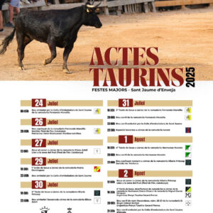 TOROS SANT JAUME D'ENVEJA DEL 24 JULIO AL A DE AGOSTO 2025