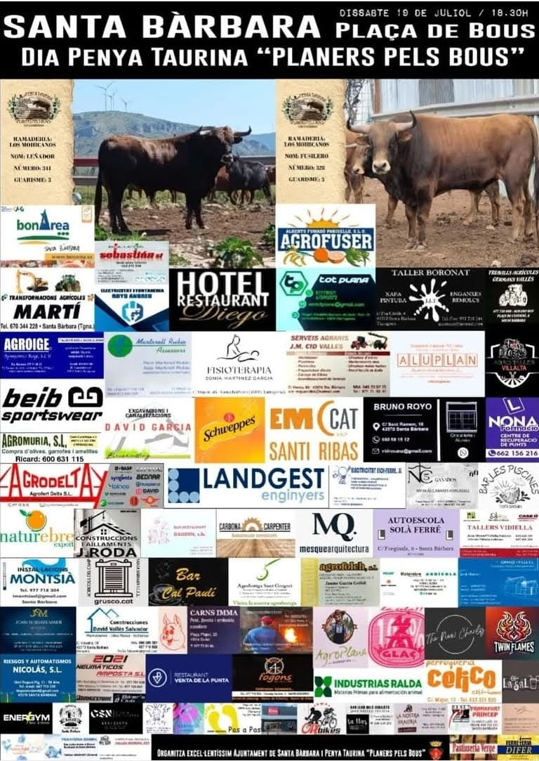 TOROS SANTA BARBARA 19 JULIO 2025