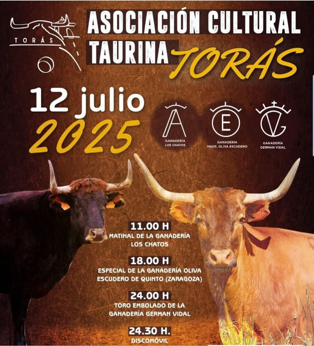 TOROS TORAS 12 JULIO 2025