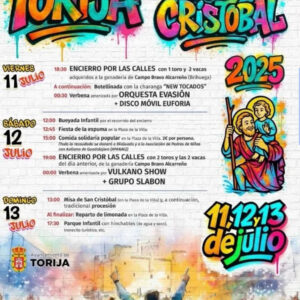 TOROS TORIJA DEL 11 AL 13 DE JULIO 2025