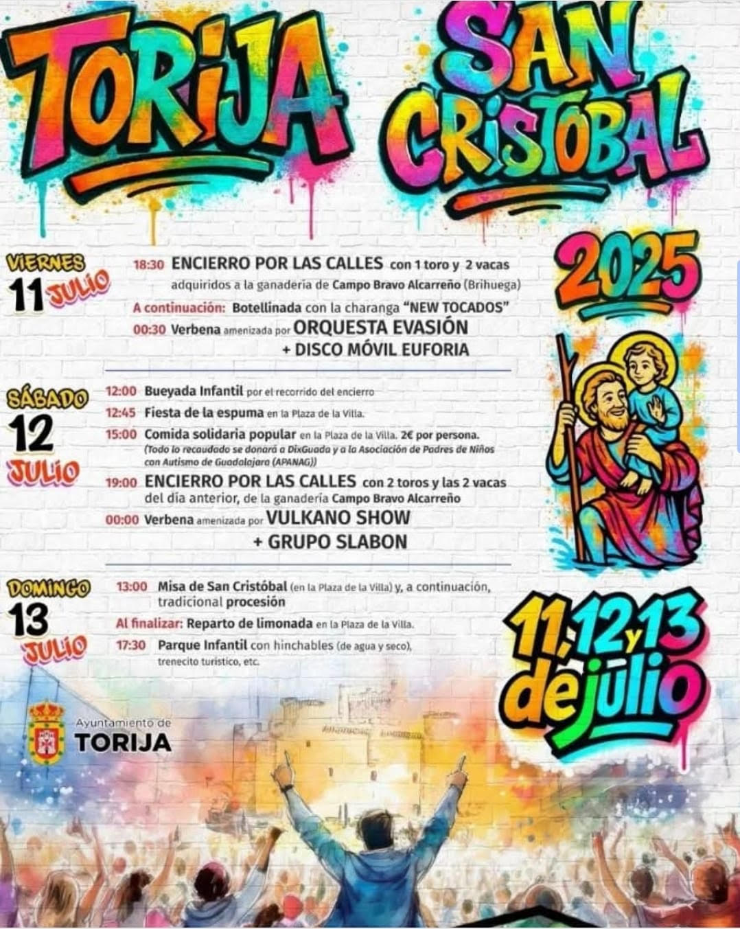 TOROS TORIJA DEL 11 AL 13 DE JULIO 2025