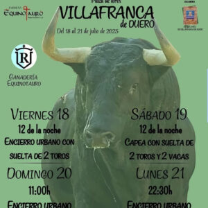 TOROS VILLAFRANCA DEL 18 AL 21 DE JULIO 2025