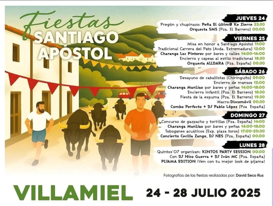 TOROS VILLAMIEL DEL 24 AL 28 DE JULIO 2025