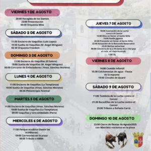 TOROS ZARRA DEL 1 AL 10 AGOSTO 2025