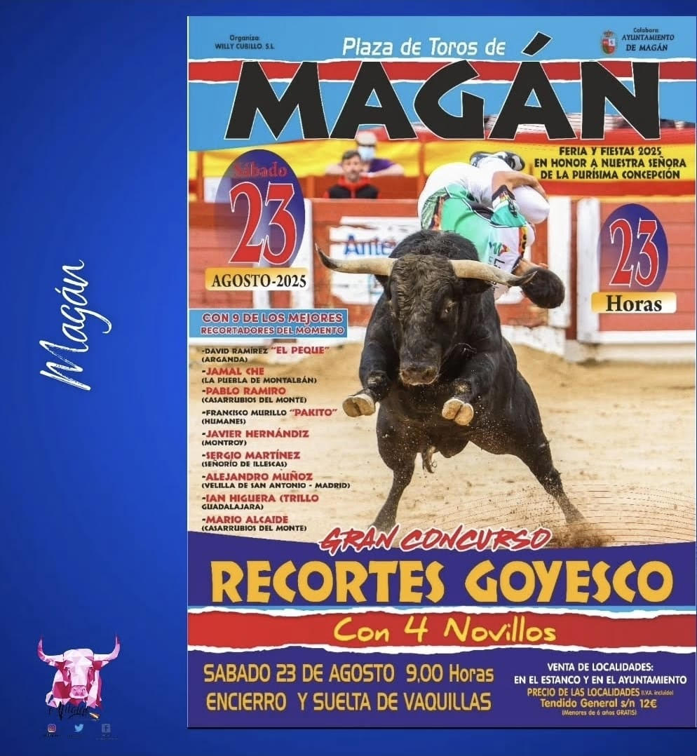 TOROS PLAZA DE TOROS MAGAN 23 AGOSTO 2025