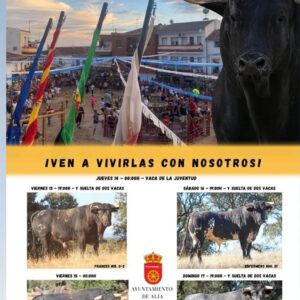 TOROS ALLA DEL 15 AL 17 DE AGOSTO 2025