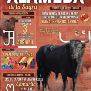 TOROS ALAMEDA DE LA SAGRA DEL 15 AL 18 DE AGOSTO 2025