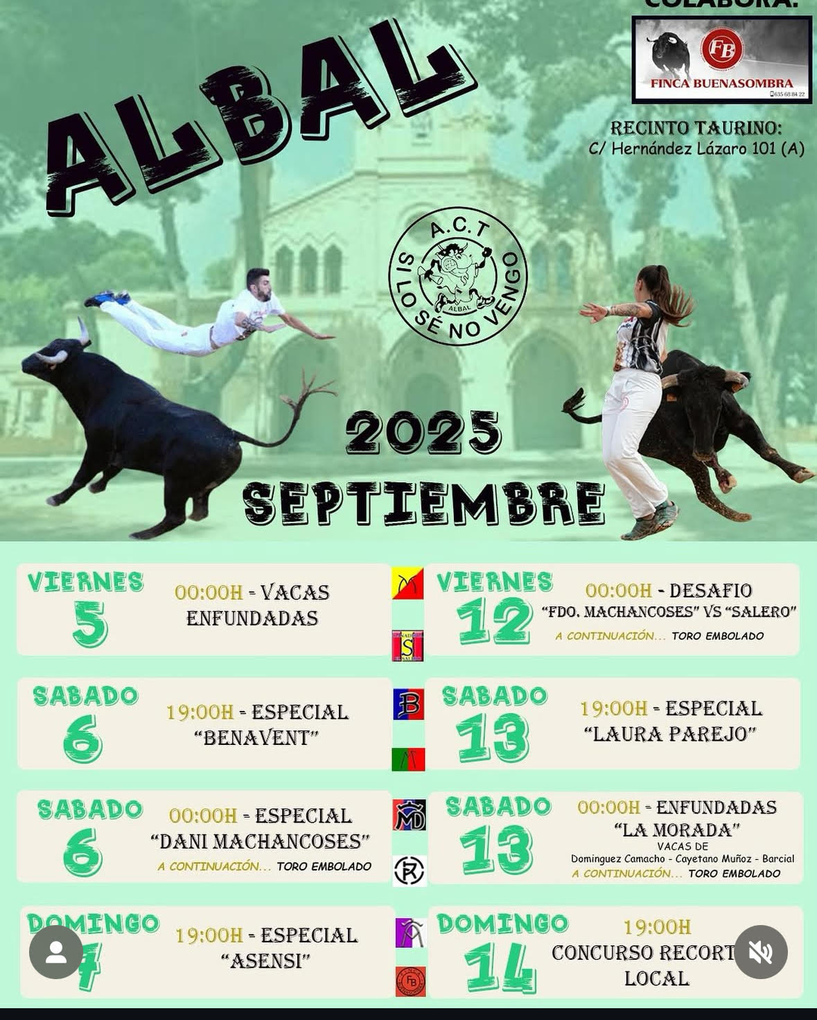 TOROS ALBAL DEL 5 AL 7 SEPTIEMBRE 2025