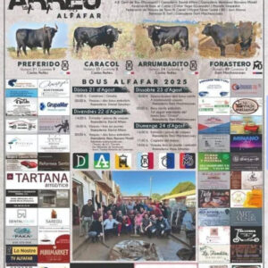 TOROS ALFAFAR DEL 21 AL 24 DE AGOSTO 2025
