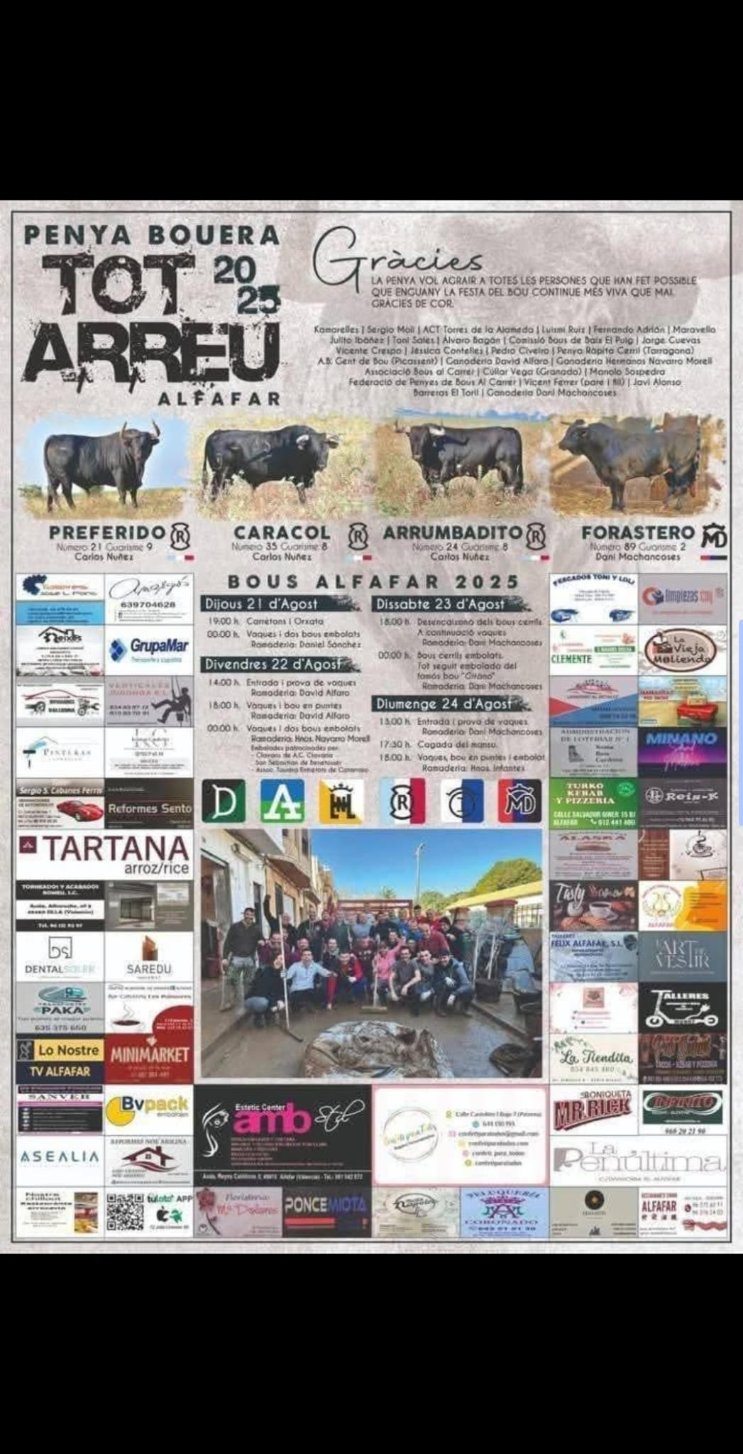 TOROS ALFAFAR DEL 21 AL 24 DE AGOSTO 2025