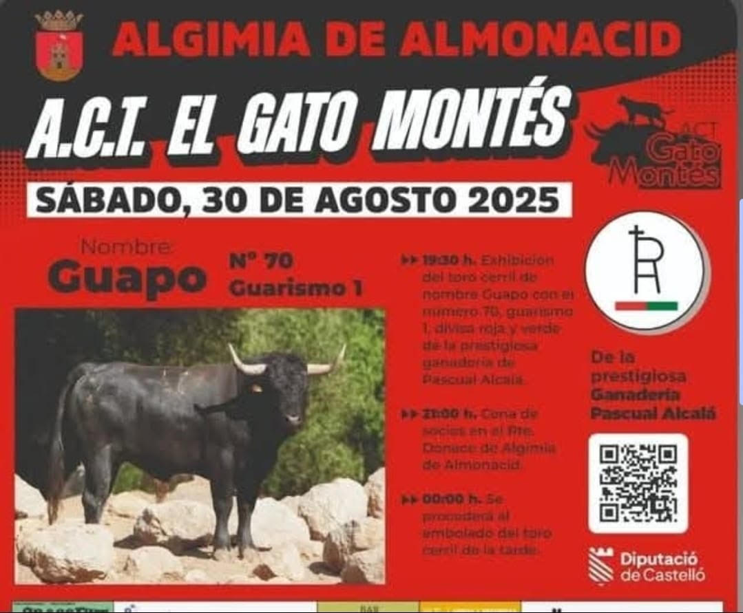 TOROS ALGIMIA DE ALMONACID 30 AGOSTO 2025
