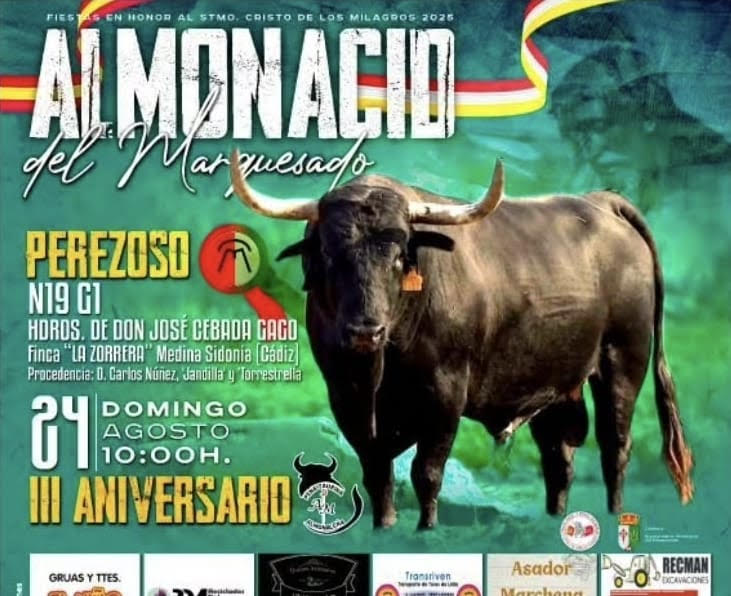 TOROS ALMONACID 24 AGOSTO 2025