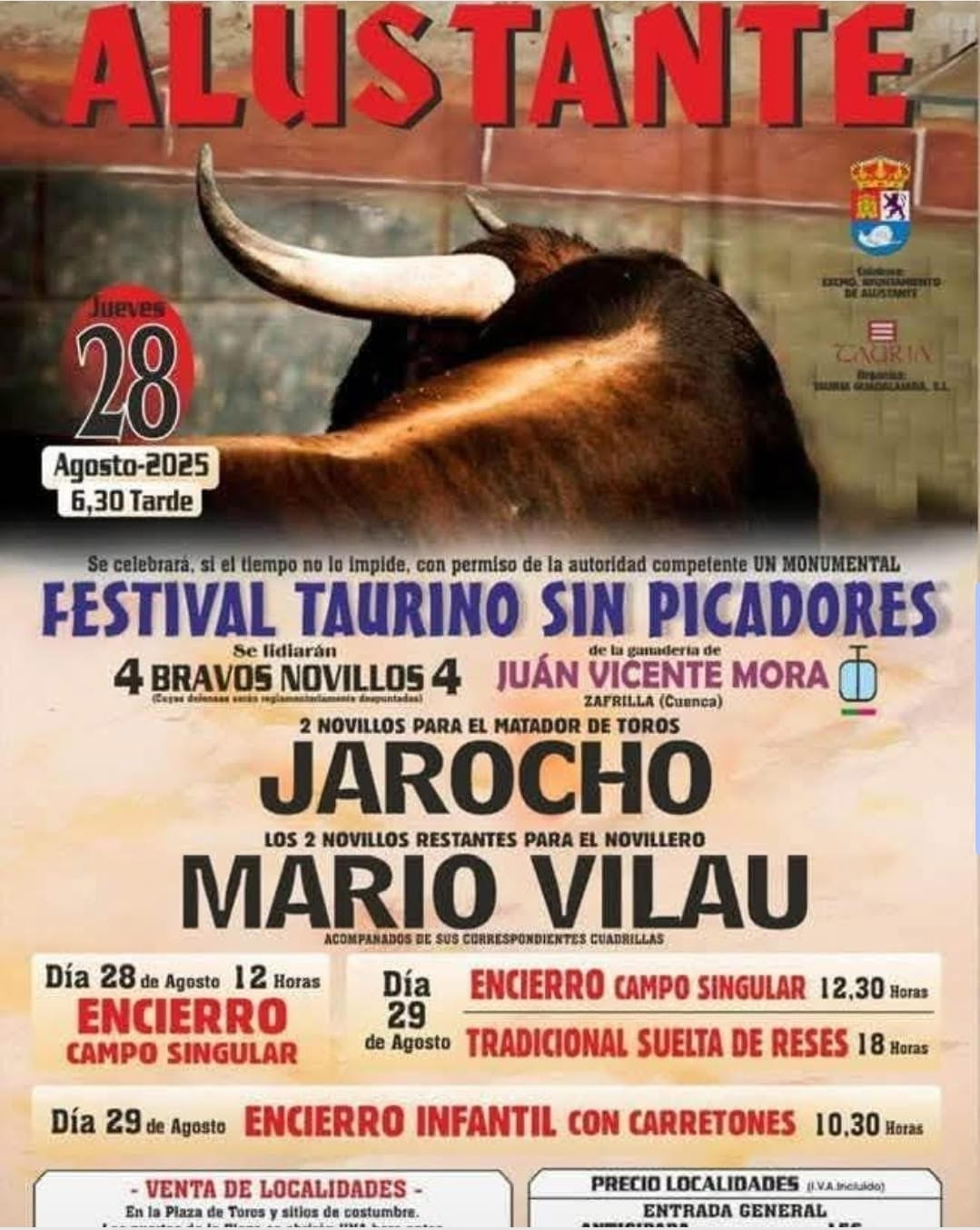 TOROS ALUSTANTE 28 DE AGOSTO 2025