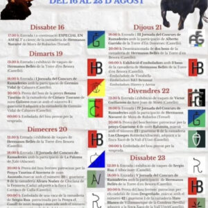 TOROS ATZENERA MAESTRAT DEL 16 AL 23 AGOSTO 2025