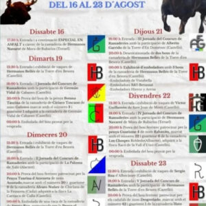 TOROS ATZENETA DEL MAESTRAT V DEL 16 AL 23 AGOSTO 2025