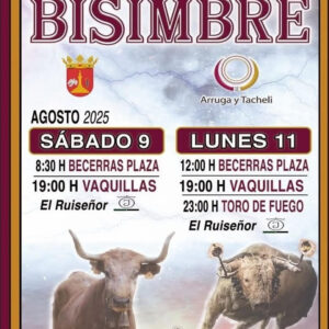 TOROS BISIMBRE 9 AGOSTO 2025