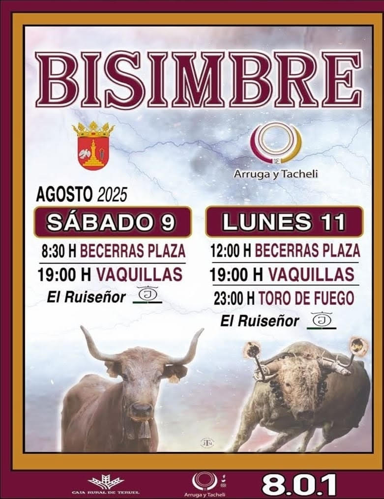 TOROS BISIMBRE 9 AGOSTO 2025